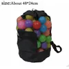 Sacs à coquillages de plage pour enfants 48x24cm, sac à dos en maille pour jouets, sacs à bandoulière de rangement, sac de rangement de collecte de coquillages, 2 couleurs