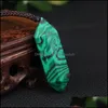 Arts And Crafts Arts Gifts Home Garden Malachite Crystal Column Hexagonal Double-Pointed Rough Polished Mineral Healing Wands Chakra Reik