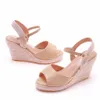 Mujeres Sandalias Summer Bohemia Beach Shoes Pombs informales Plataforma Cedición High Heels