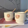 Mugs Creative Couple Ceramic Coffee Mug Printed Grandpa/Grandma Milk Tea Cup Home Office Breakfast Drinkware Valentine's Day GiftsMugs