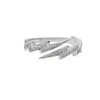 Anelli di nozze Design CZ Flash Open Regola Women Gioielli di alta qualità Prezzo di fabbrica Zirconia Ring per