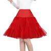 Korte tule meisjes 24-26 "50s retro underskirt petticoats voor bruids trouwjurken zwart niet-hoop crinoline zomer rockabilly tutu jurken