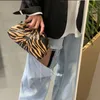 Fashion Day Clutch Dumpling Bag zebra Holographic Cloud Bag Clip Purse Bag Women Pleated Baguette Pouch Handbag 220413