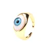 Cluster Rings Devil's Eyes Harts Ring Blue Eye Live Mouth kan justera pekfingret Toby22