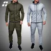 Мужские повседневные спортивные костюмы Men Men Jacket Sweat Antse 2 штуки наборы сплошной спортивной одежды мужской бренд одежда W220815