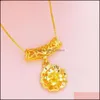 Colares pendentes pingentes j￳ias 24k ouro banhado para mulheres sem desbotamento/sem alergias estilo de flor entre entrega 2021 vobcq