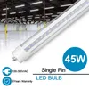 8ft LED أنبوب واحد دبوس FA8 T8 أنابيب LED الضوء 8 قدم 8FEET 45W LEDS مصباح الأنبوب مصباح SMD2835 AC85-265V في الولايات المتحدة