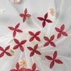 Guirnaldas de flores decorativas, flor prensada Ixora Chinensis seca para joyería de resina, manualidades DIY, decoración de uñas, vela, jabón, fabricación de álbumes de recortes 1