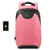 Anti roubo tsa lock feminino portátil mochila saco de bagagem carga usb saco escolar para meninas mochilas femininas