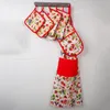 Cotton Printing Apron with pocket 60x90cm Strawberry design