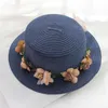 Wide Brim Hats Fashion Garland Straw Hat Women Summer Beach Sun Protection Outdoor Foldable Clothes AccessoriesWide Chur22