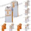 Thr Tennessee Volunteers 1 Lamonte Turner 5 Admiral Schofield 24 Lucas Campbell 12 Brad Woodson 10 John Fulkerson College Basketball Jersey