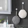 Мягкий Chenille Kitchen Ванная комната Рука полотенце Мяч Настенные Висячие Протрите Ткань Быстрые Сухие Супер Абсорбирующие Микрофибры Ручные полотенца JY1127