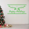 Wall Stickers Happy Christmas Holiday Sticker Decal Home Livingroom Art Decoration A0068398Wall