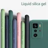 Sıvı Silikon Telefon Kılıfları Xiaomi Poco X3 GT M4 Pro POCO F3 GT POCO F3 M3 X3 Pro Ince Yumuşak TPU Arka Kapak Koku Derin