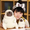 1Pc 1530Cm Beautiful Fat Pug Cuddles Kawaii Sit Pug Dogs Toys Stuffed Dolls Cushion For kids ldren Birthday Gift Dolls J220729