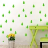 Adesivi murali rimovibili ecologici 5x10 cm Gocce di pioggia Decalcomania Kids Nursery Room Art Decorazione domestica Murale Carta da parati fai da te Y-144