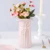 Fiori decorativi Ghirlande Bouquet di rose Seta di peonia artificiale Fai da te Ortensia rosa Plastica Finta Decorazione di nozze per la casa Sposa che tiene