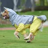 Dog Apparel Pet Waterproof Coat The Face Clothes Outdoor Jacket Raincoat Reflective For Small Medium Large Dogs