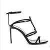 2022 Lady High Heels Sandals Women Party shoes Sandali gladiatore Open Toe Sandalo Moda Sandali con chiusura in metallo
