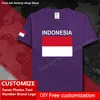 إندونيسيا إندونيسية تي شيرت مخصصة جيرسي المشجعين ديي رقم اسم العلامة التجارية الشارع High Street Hip Hop Loose Casual T Shirt 220616GX