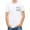 사진 처리 고품질 맞춤형 남성 T 셔츠 인쇄 귀하의 자신의 디자인 QR 코드 P O 캐주얼 Tshirt 220616