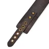 Bruin Vintage Echt Leer sexy Bdsm Halsband Met Riem Slave Bondage Fetish Speelgoed Voor Vrouw Koppels Sm