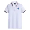 Troyes AC Men and Women Polos Mercerised Cotton Short Sleeve Lapel Breattable Sports T-Shirt Logoton kan anpassas