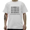 T-shirts masculins Programmer Geek Binary Ascll Creative T-shirt drôle adulte imprimé T-shirt Tshirt Tshirt Tee Unisexe plus de taille et de couleur
