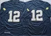 NCAA Norte Dame Fighting Irish College Football Jerseys 3 Joe Montana 12 Tyler Buchner High Quality costura camisa branca verde