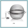 S M L 304 Stainless Steel Mesh Tea Balls Infuser Strainers Filters Interval Diffuser For Tool Travel Drop Delivery 2021 Coffee Tools Drink