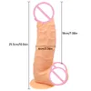 25.5 cm * 6cm oversized realistische dildo's zachte huid voelen enorme penis erotische dikke fallus grote dick seksspeeltjes voor vrouwen masturbatie 220318