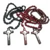 Katolska religiösa korsrosenpärlor Halsband Rosary Yiwu Religious leveranser
