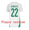 Jerseys de football alggerie Player Version Home White Away Away Green Mahrez Feghouli Bennacer Atal 20 21 Algeria Football Shirt Men Maillot de