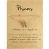 Meerlagige 12 Constellation Zodiac Anklet Gold Silver Summber Beach Letter voetketen voor vrouwen dames astrologische enkelband sieraden