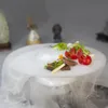 접시 접시 수제 샐러드 그릇 스페셜 드라이 아이스 예술적 개념 유리 요리 할로우웨어 그릇 분자 진미 Creat290b
