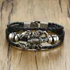 Charm Armbänder Vintage Lederarmband Skorpionform Mehrschichtige Herren Pulseras Unisex JewelryCharm Lars22