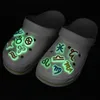 50PCS Lichtgevende 12 Constellatie Symbolen PVC Schoen Charmes Leuke Schorpioen Leeuw Maagd Schoen Gesp Decoratie Jibz voor Croces Kids gift