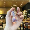 Creative Oil Cat Keychain Women Liquid Sequin Keyring Charm Bag Car Pendant Key Chain for Kids Gift