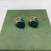 Cute Strawberry Double Letter Earrings Simple Charm Women Studs Temperament Strawberry Eardrops Party Jewelry Whole2526123