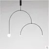 Pendant Lamps Post-modern Simple Line Lamp Creative Personality Living Room Dining Bedroom Bedside Coffee Shop Clothing Store SmallPendant