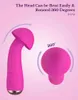 NXY Vibrateurs Nouvelle Arrivée Étanche Super Choc Silicone Chauffage Champignon Vibrant Av Baguette Massage Femmes Masturbation Sex Toy Vibrateur 0411