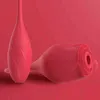 Vibradores NXY Clitoris femenino y vagina Massora G-Spot Sex Toy Red Rose Vibrator Masturbation Dispositivo 2-en-1 Transporte directo Al por mayor 1211