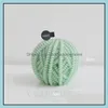 Candles Home Décor Garden Wool Ball Candle Hand-Made Soybean Wax For Decor Po Props Diy Birthday Gift Souvenir Zc695 Drop Delivery 2021 Bo