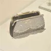 Shoulder Bag Evening s Wedding Handbag Designer Women Purses and Handbags Clutch Rhinestone Banquet Gold Party 220607