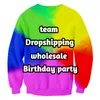 Custom Made DIY Men Women 3d Sweatshirt Pullover Parent child Spring Autumn Casual Sportswear Free Ship Drop Wholesale 220704