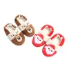 Zapatilla para niños pequeños zapatillas para niñas para bebés pelos de dibujos animados calientes navidad zapatos caseros para niños calzadas de calzado
