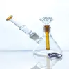 Spot Amazing Features High Quality Glass hookah Shisha, Mini Converting Rig 2-in-1 Tube (G313)