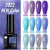 NXY Nail Gel 4 Flessen Set UV Poolse Zilver Goud Paars Blauw Glitter 2022 Nieuwe Kleur Beknopte LED Manicuring 0328