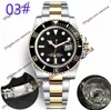 luxury watch 41mm montre de luxe automatic 2813 stainless steel slide the lock bracelet ceramic rim waterproof mens watches